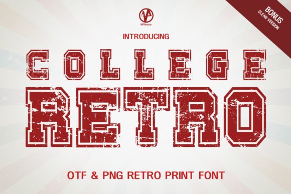 College Retro: A Vintage Display Font for Modern Designs