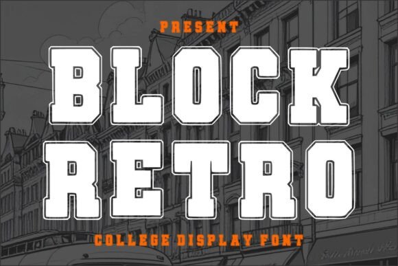 Discover Block Retro: The Bold Display Typeface for Athletic Design