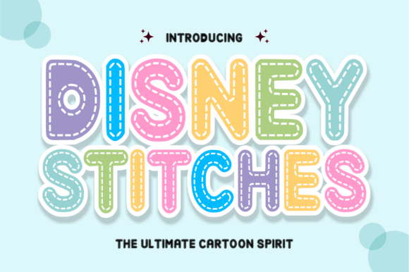 Disney Stitches: A Whimsical Font for Magical Designs