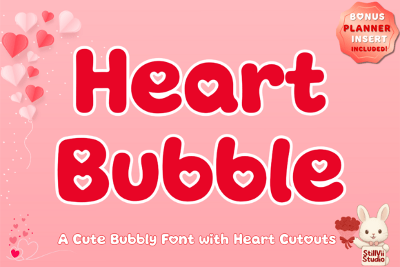 Heart Bubble Font: Adding Playful Dimension to Your Designs