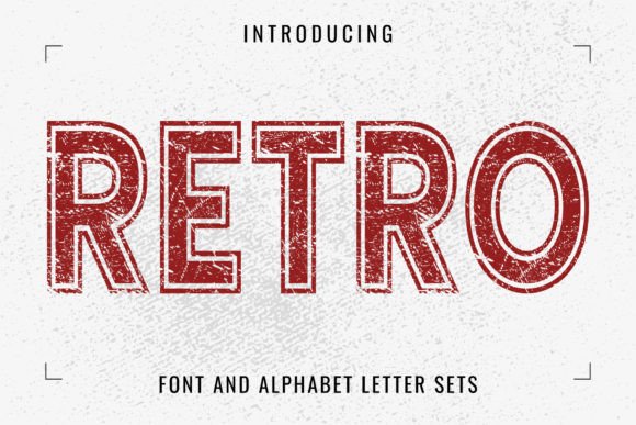 Retro Font: Vintage Grunge Display Typography for Bold Designs